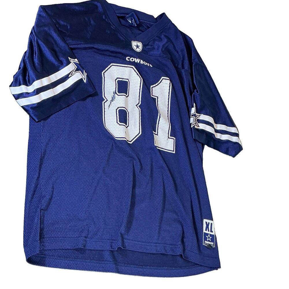 NFL Dallas Cowboys Terrell Owens #81 Football Jersey Blue White XL